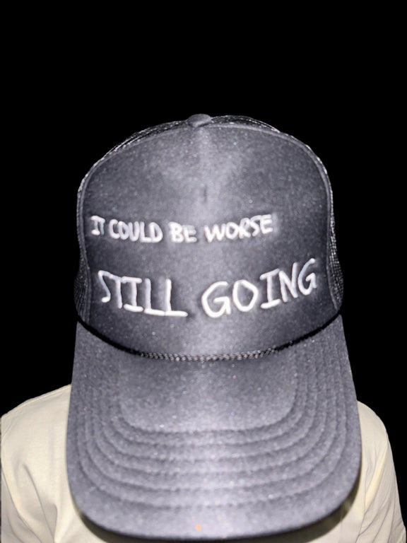 "WORDS HAVE POWER" Foam trucker hat by STILL GOING SHOP