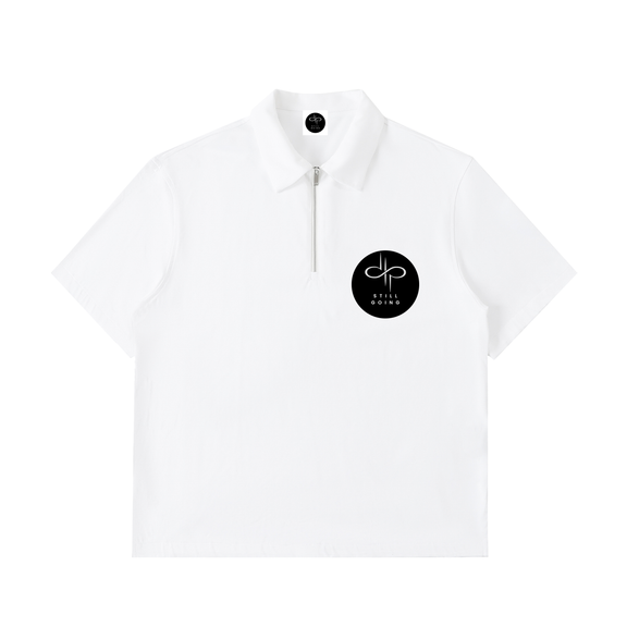 Half-Zip Cotton Polo Shirt by ODMPOD