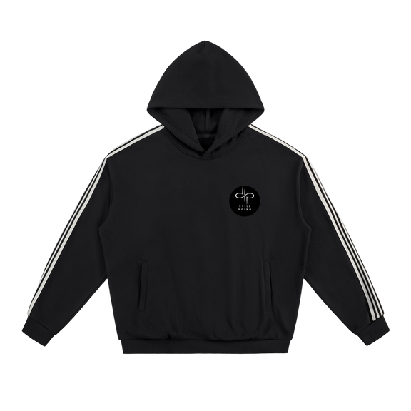 Side Stripe Drop-Shoulder Hoodie by ODMPOD