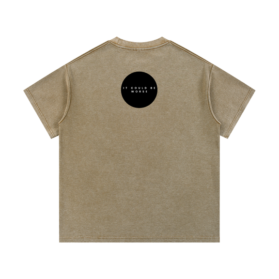 Mineral Wash Waffle Knit T-Shirt by ODMPOD