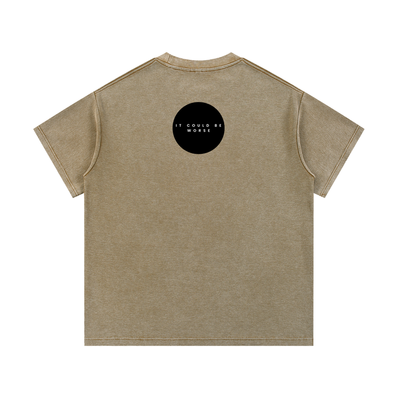 Mineral Wash Waffle Knit T-Shirt by ODMPOD