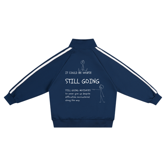 Kids’ Contrast Tape Coach Jacket "WORDS HAVE POWER"