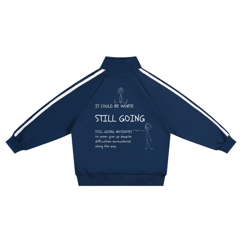 Kids’ Contrast Tape Coach Jacket "WORDS HAVE POWER"