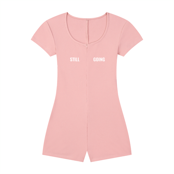 Women's Dual-Function Cape Tie-Waist Romper by ODMPOD