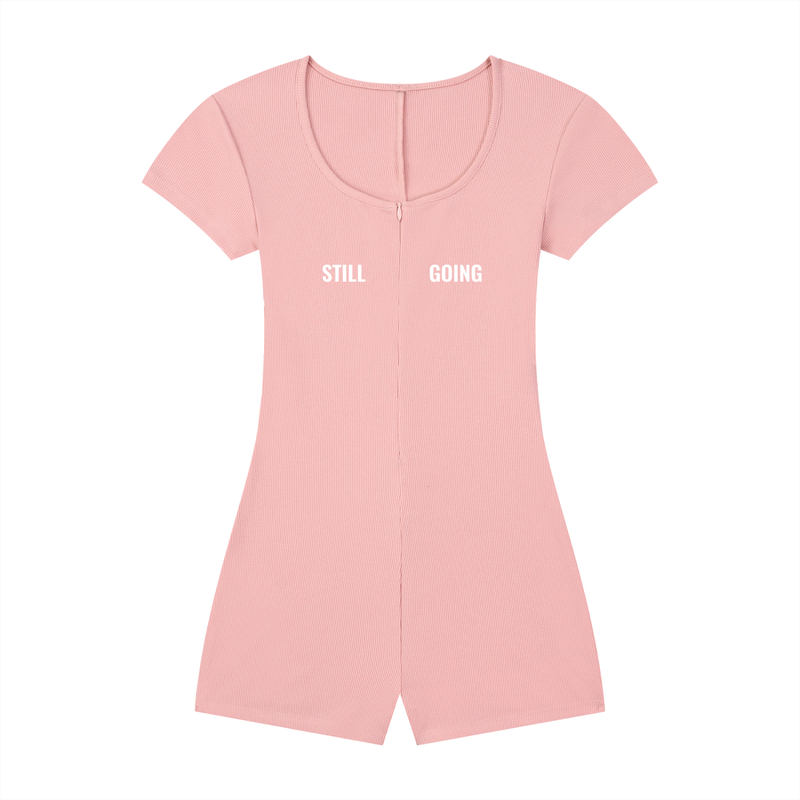 Women's Dual-Function Cape Tie-Waist Romper by ODMPOD