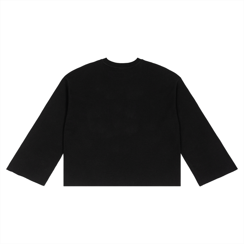 Waffle Raw Edge T-Shirt by ODMPOD