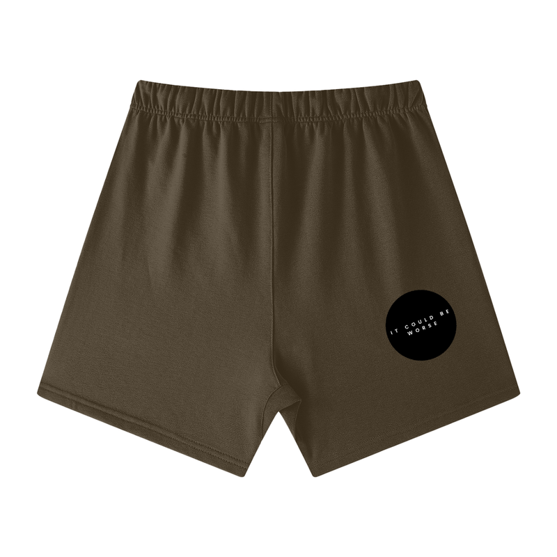 Heavyweight Earth Tone Loose Fit Cotton Shorts by ODMPOD