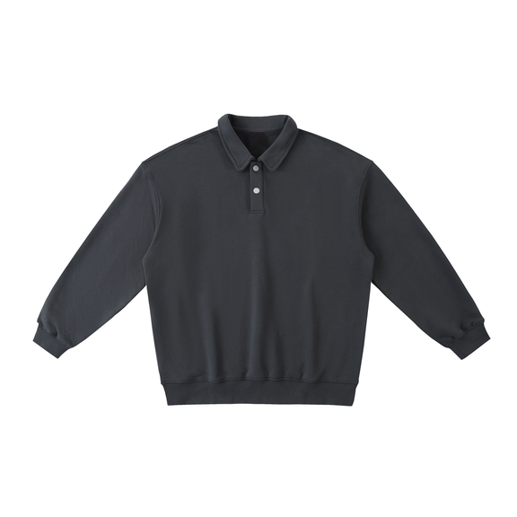 Heavyweight Polo-Collar Sweatshirt by ODMPOD