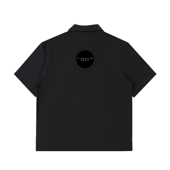 Half-Zip Cotton Polo Shirt by ODMPOD