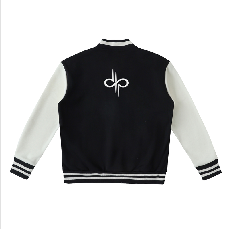 Two-Tone Fleeced Varsity Jacket by ODMPOD