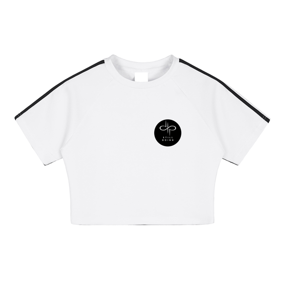 Taped Cooling Performance Crop Top by ODMPOD