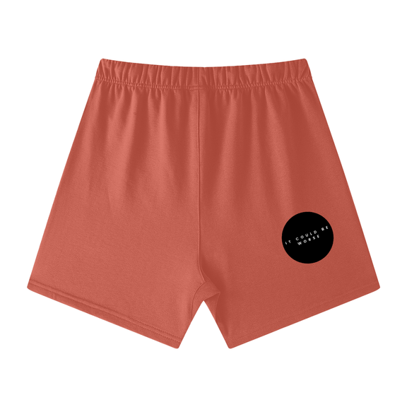 Heavyweight Earth Tone Loose Fit Cotton Shorts by ODMPOD