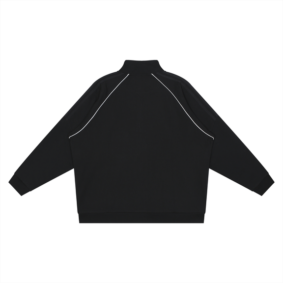 Reflection Striped Raglan Sleeve Jacket by ODMPOD