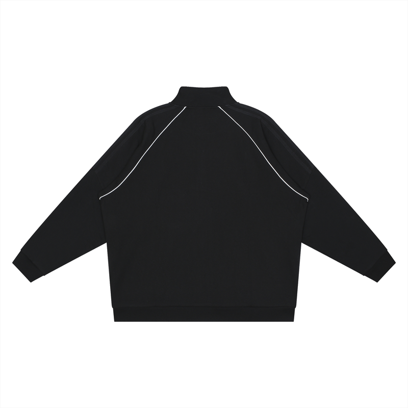 Reflection Striped Raglan Sleeve Jacket by ODMPOD