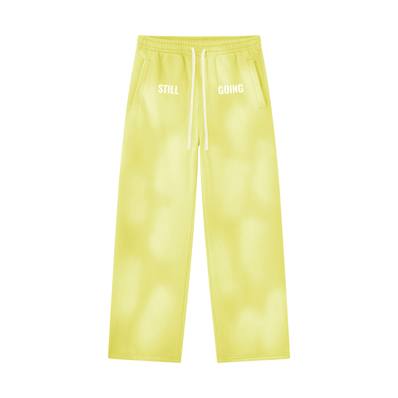 Sunfade Wide Leg Fleece Sweatpants by ODMPOD