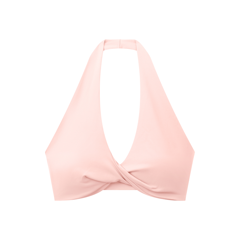 Women's Pleated Halter Sports Bra by ODMPOD
