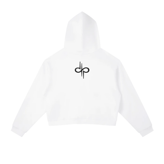 Contrast Side Stripe Cropped Hoodie by ODMPOD