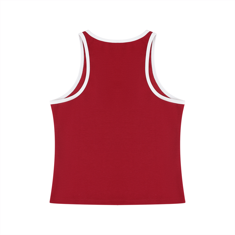 Women's Color Block Cropped Tank Top by ODMPOD