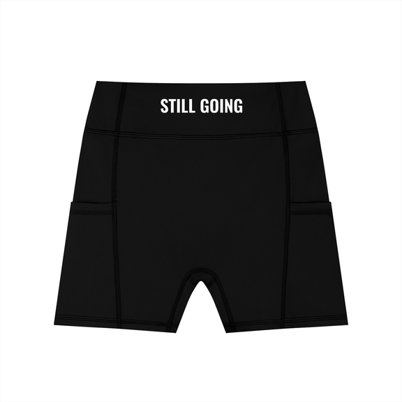 Women's High-Waisted Pocket Biker Shorts by ODMPOD