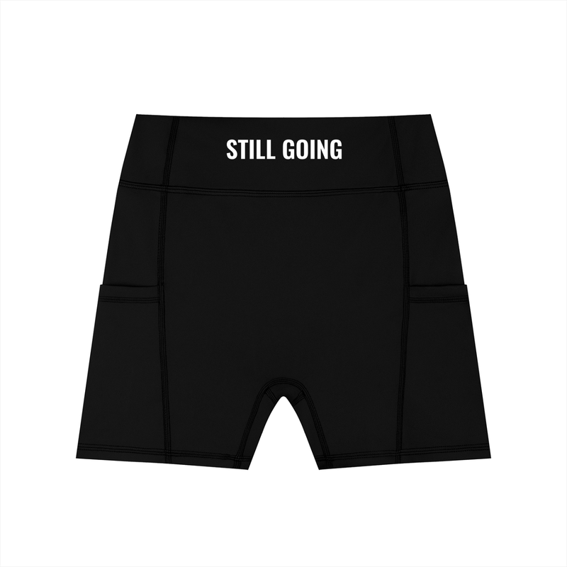 Women's High-Waisted Pocket Biker Shorts by ODMPOD