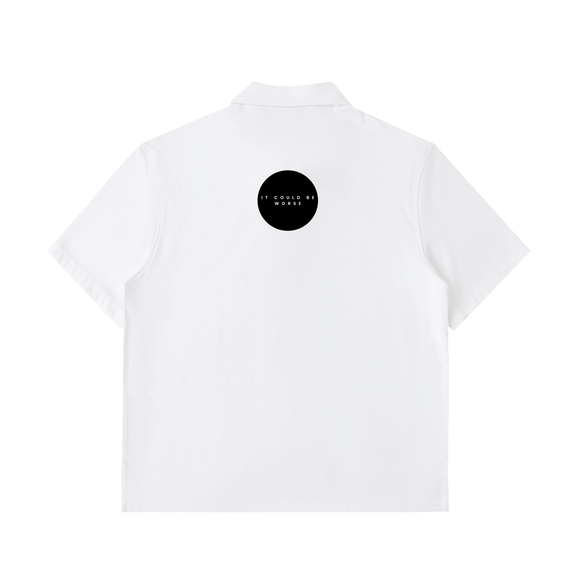 Half-Zip Cotton Polo Shirt by ODMPOD