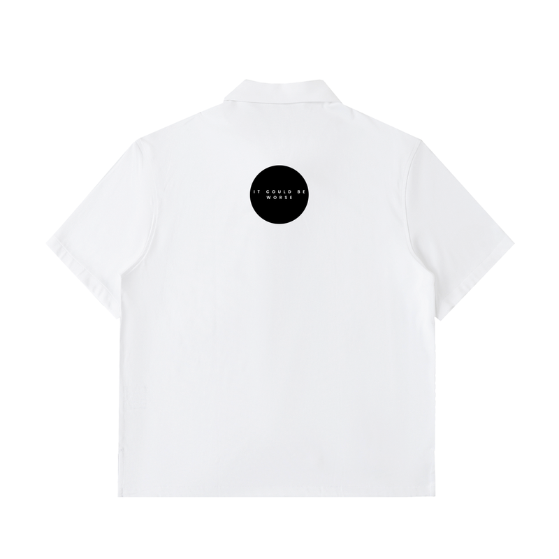 Half-Zip Cotton Polo Shirt by ODMPOD