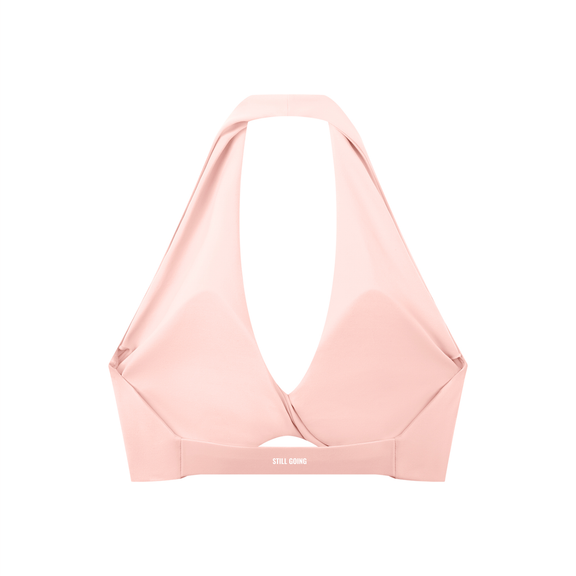 Women's Pleated Halter Sports Bra by ODMPOD
