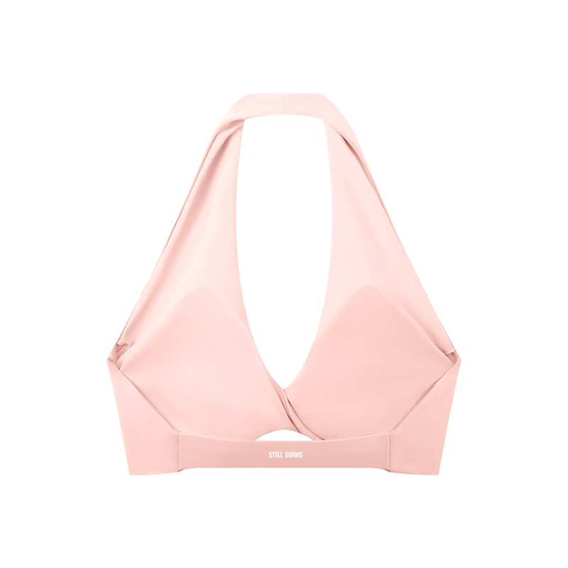 Women's Pleated Halter Sports Bra by ODMPOD