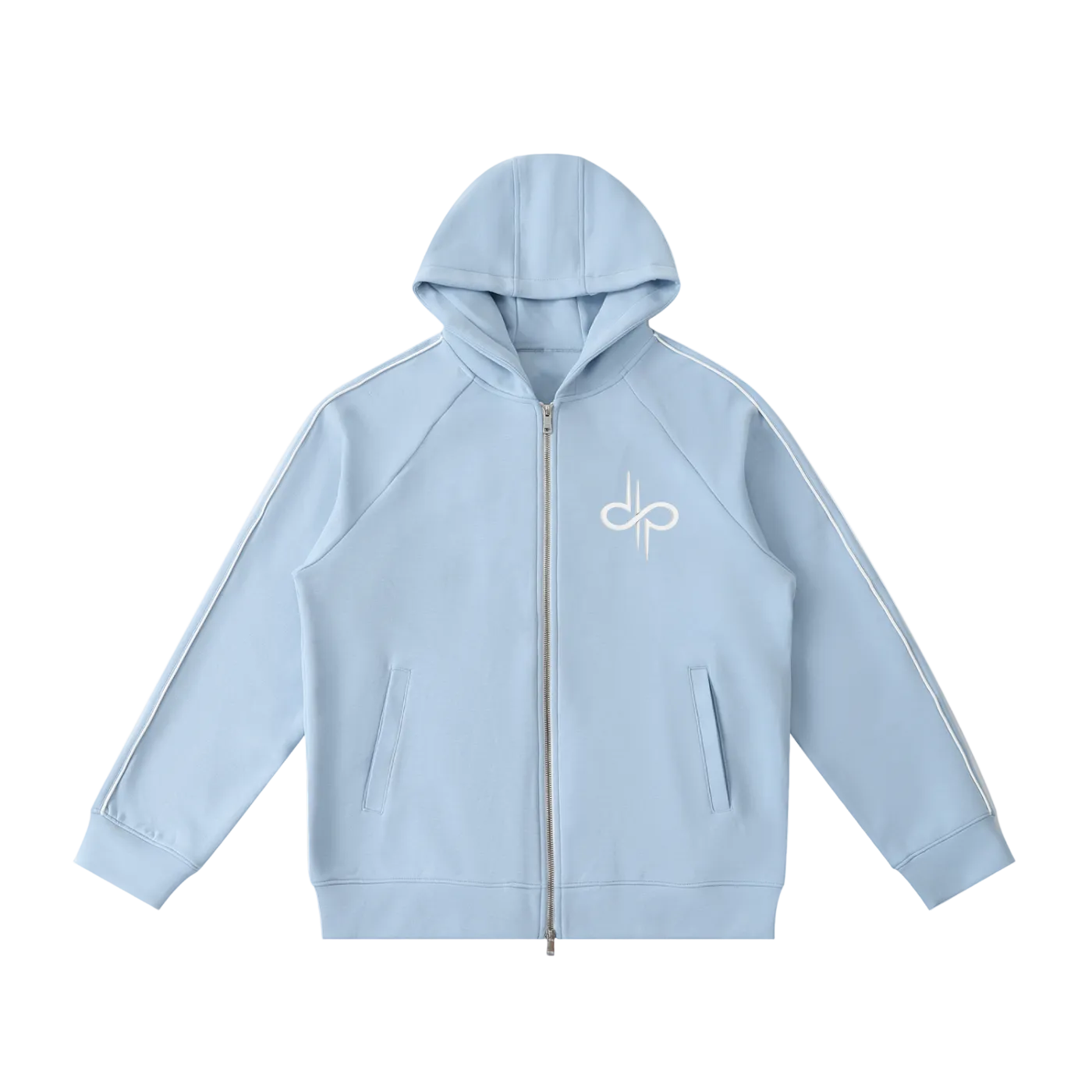 Heavyweight Raglan Sleeve Zip Hoodie by ODMPOD