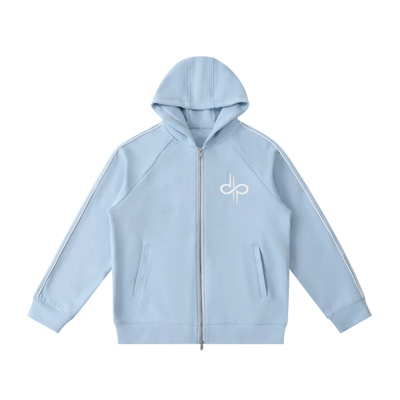 Heavyweight Raglan Sleeve Zip Hoodie by ODMPOD