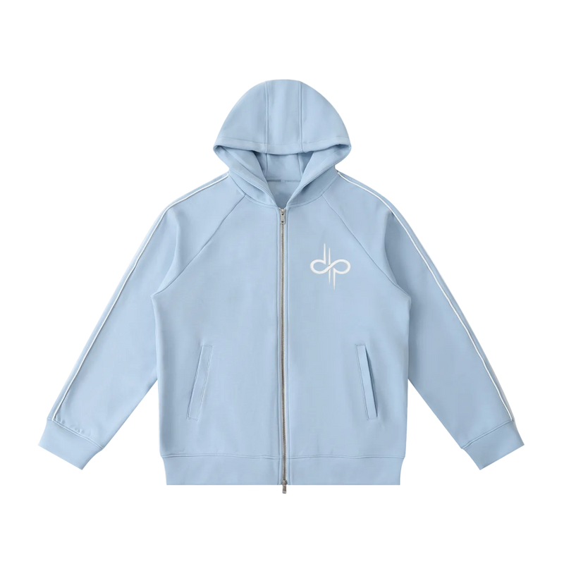 Heavyweight Raglan Sleeve Zip Hoodie by ODMPOD