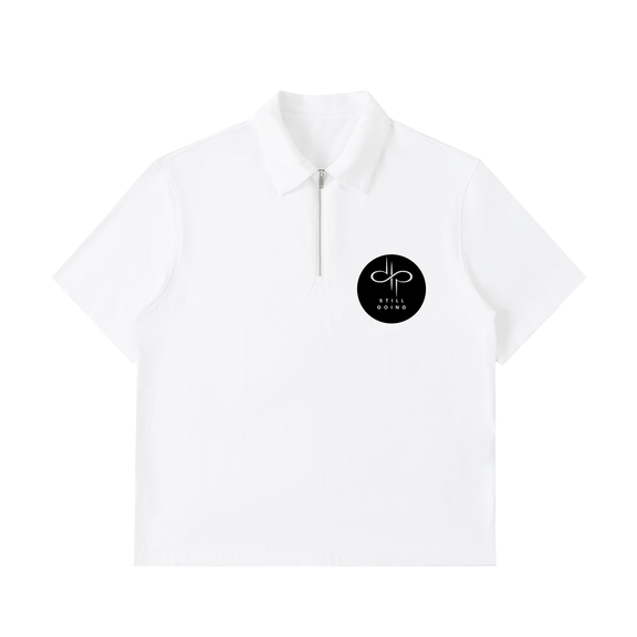 Half-Zip Cotton Polo Shirt by ODMPOD