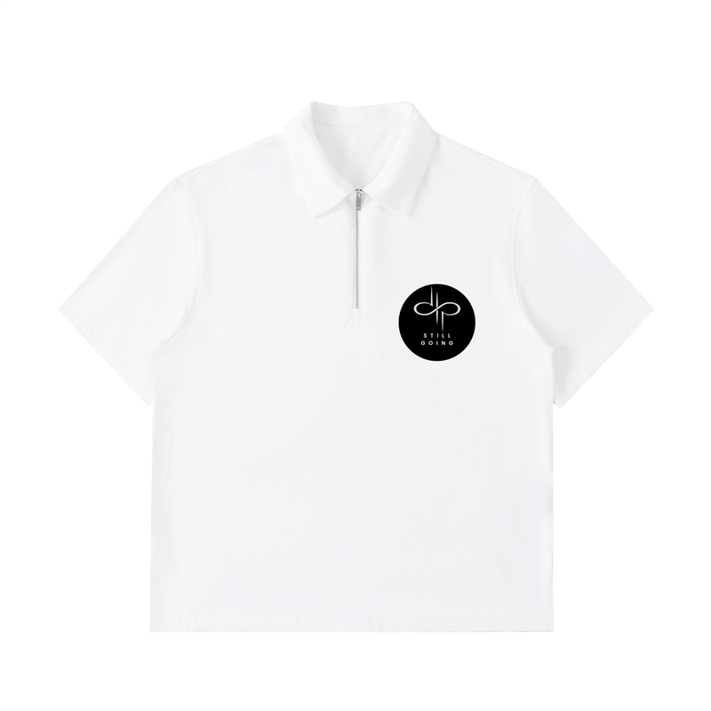 Half-Zip Cotton Polo Shirt by ODMPOD