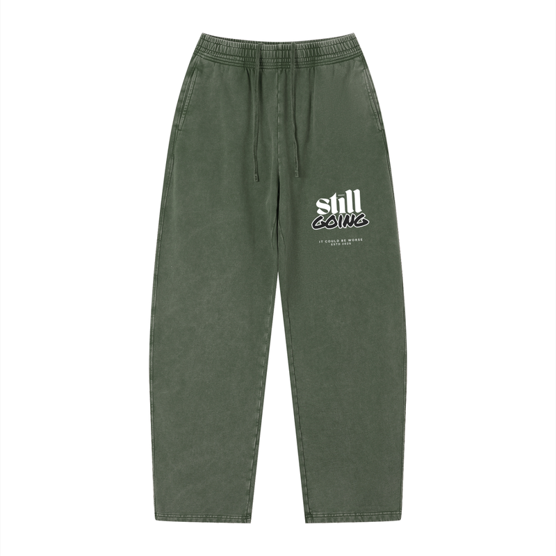 Vintage Wash Loose Sweatpants by ODMPOD