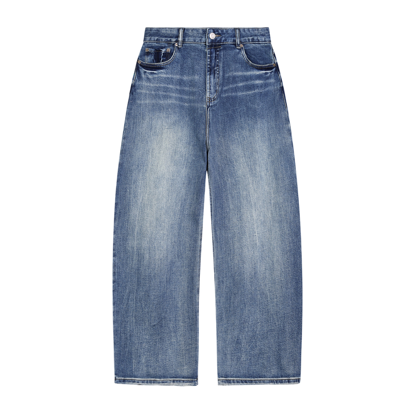 Sun Fade Heavyweight Denim Jeans by ODMPOD