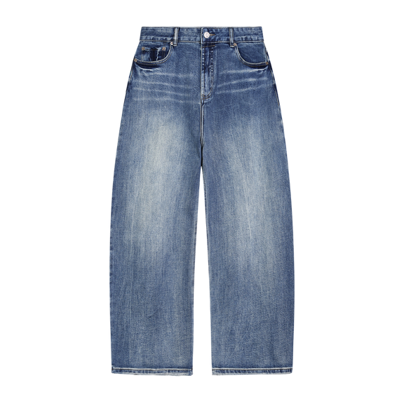 Sun Fade Heavyweight Denim Jeans by ODMPOD