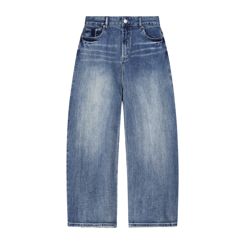 Sun Fade Heavyweight Denim Jeans by ODMPOD