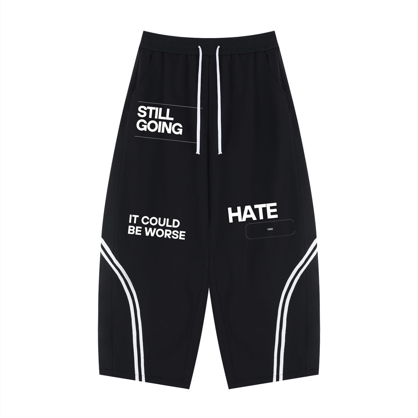 Wide Leg Piping Sweatpants by ODMPOD