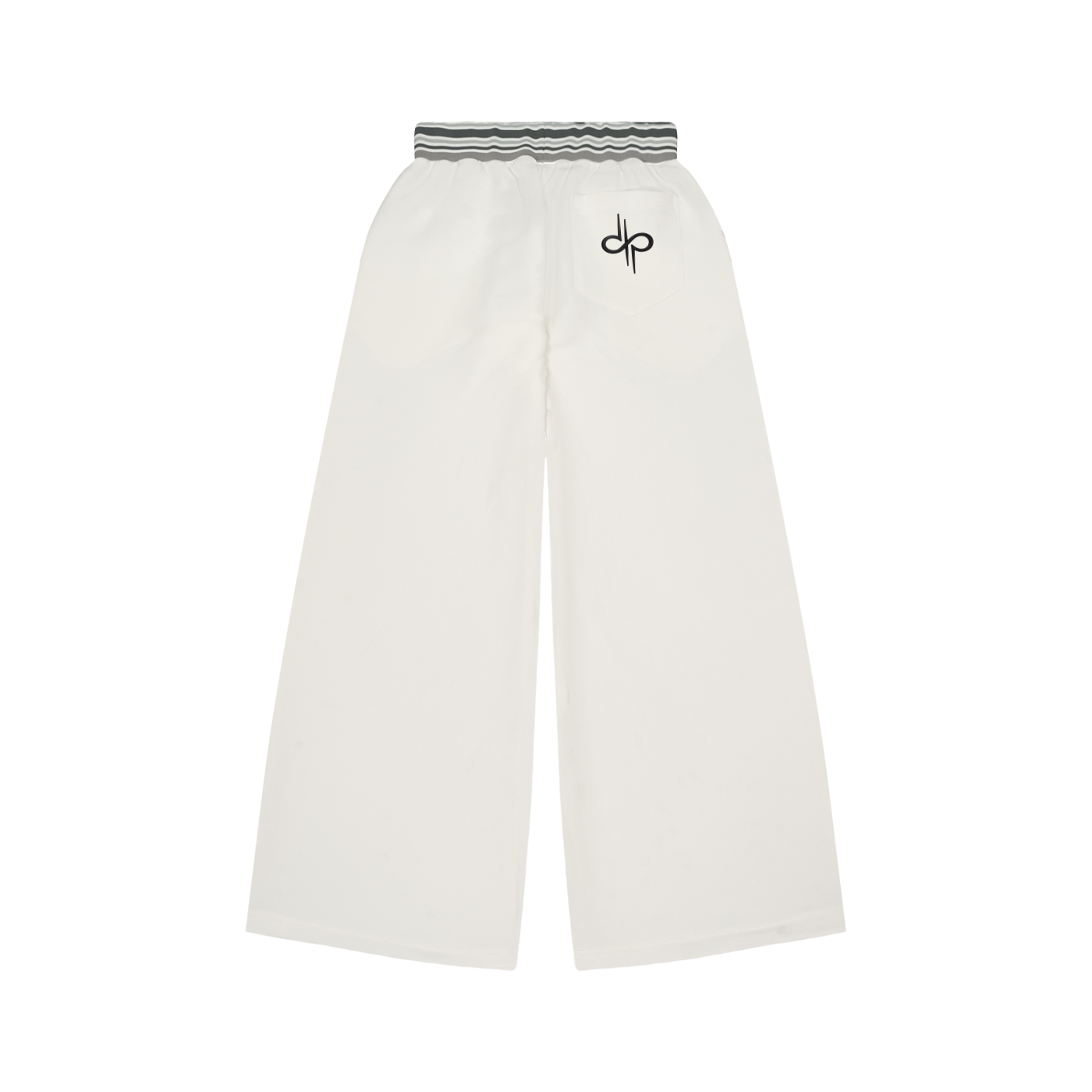 Striped Waist Wide Leg Pants by ODMPOD