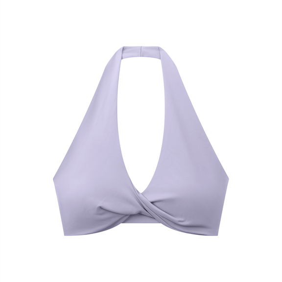 Women's Pleated Halter Sports Bra by ODMPOD