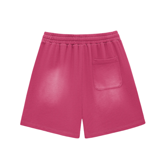 "limited edition" Sun Fade Raw Edge Cotton Shorts by ODMPOD