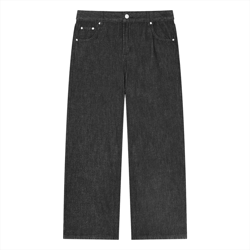 Unisex Vintage Wash Straight Leg Jeans by ODMPOD