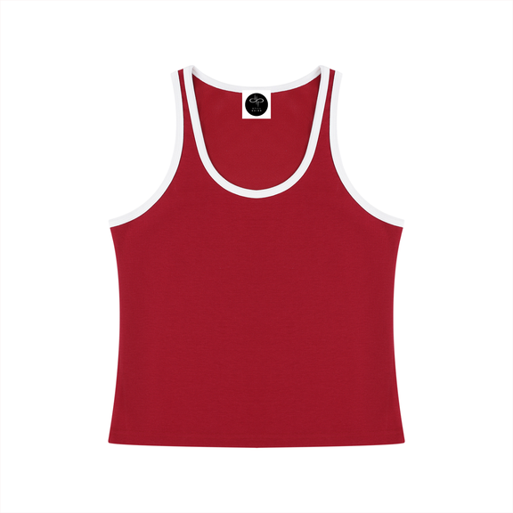 Women's Color Block Cropped Tank Top by ODMPOD