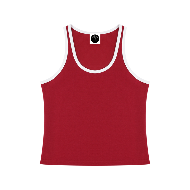 Women's Color Block Cropped Tank Top by ODMPOD