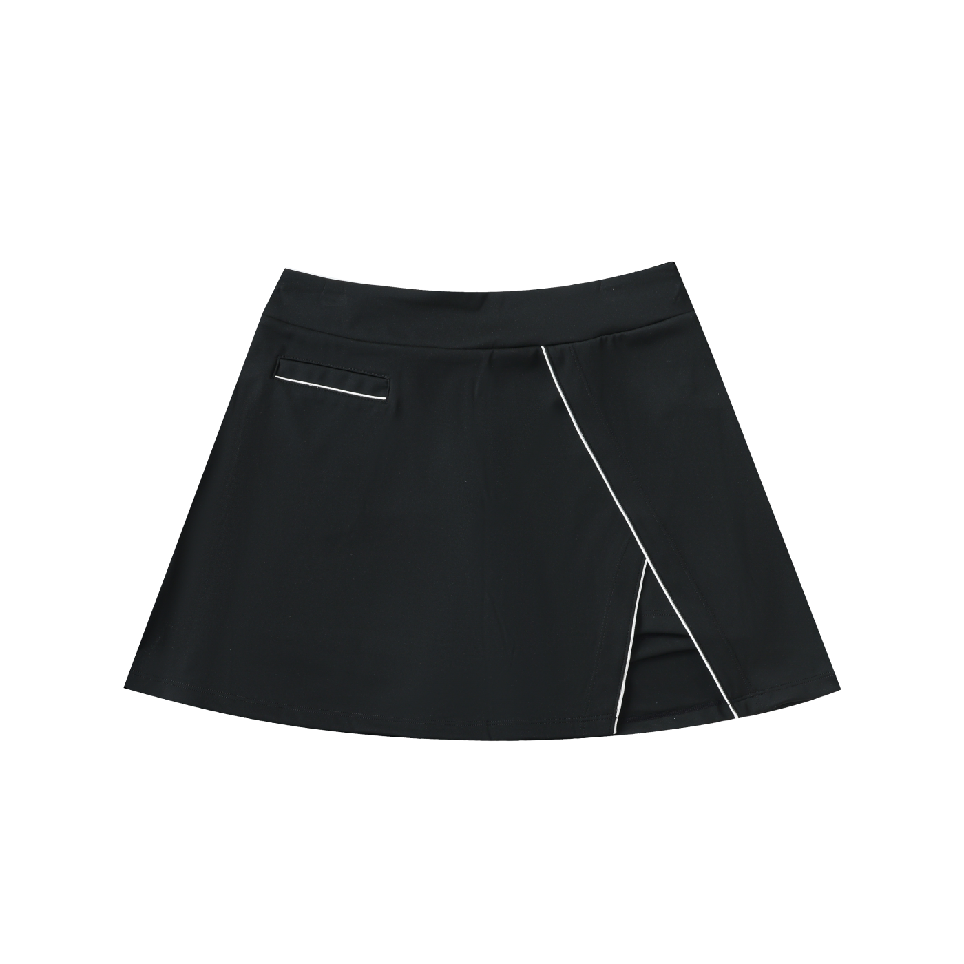 High-Waist Pocketed A-Line Skirt by ODMPOD