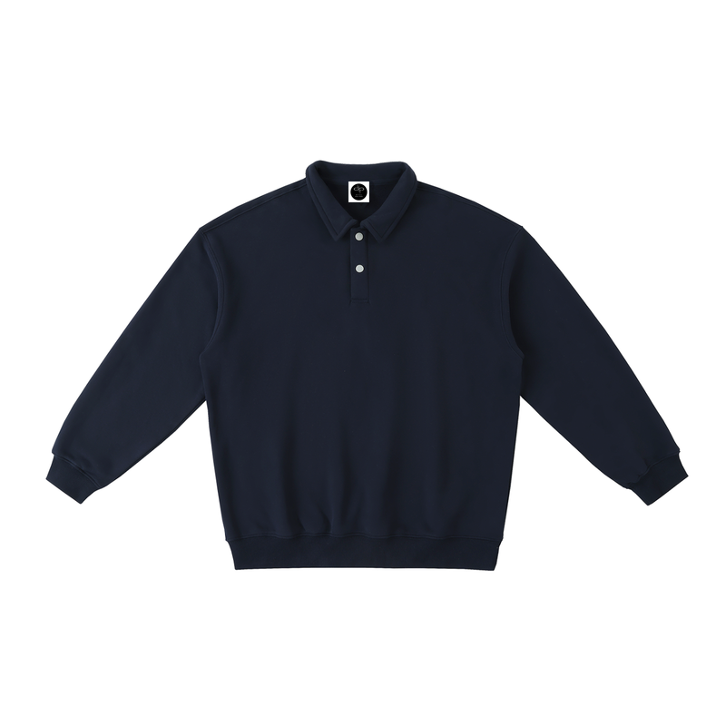 Heavyweight Polo-Collar Sweatshirt by ODMPOD
