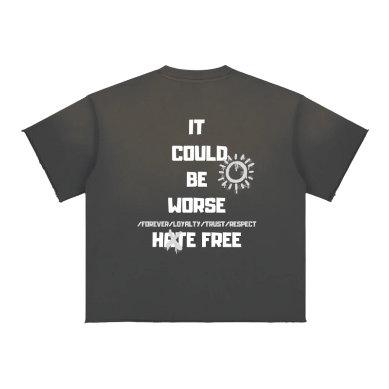 "limited edition" Sun Fade Raw Edge T-Shirt by ODMPOD