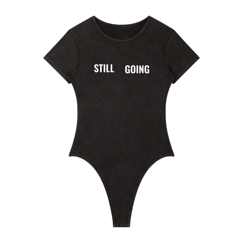 Women's Mineral Wash Crewneck Bodysuit by ODMPOD