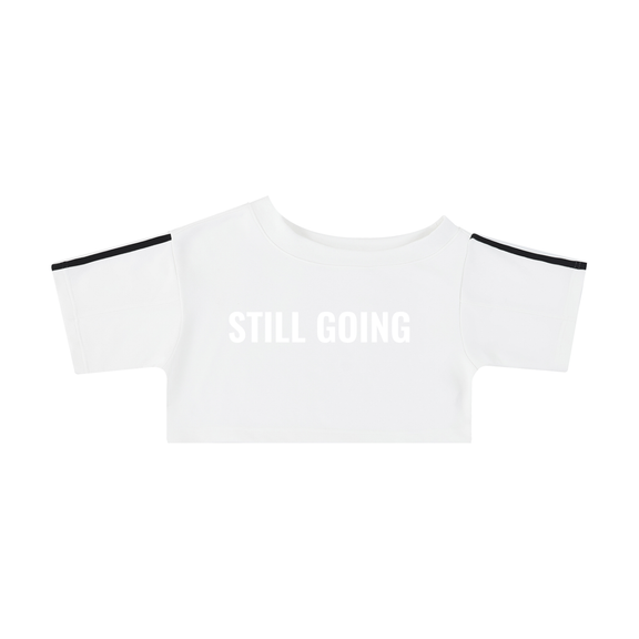 Women's Off-the-Shoulder Crop T-Shirt by ODMPOD