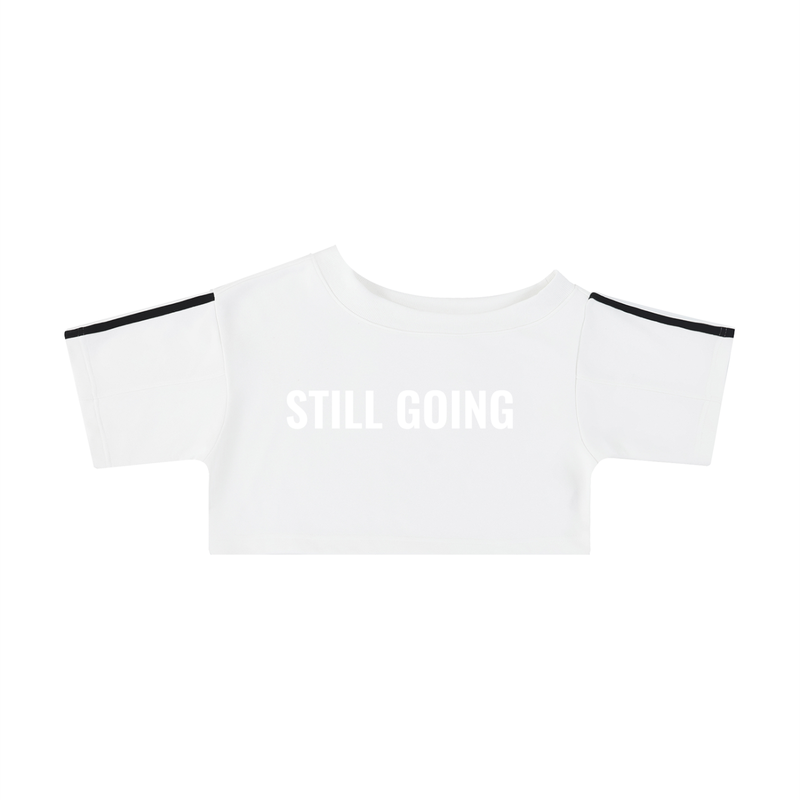 Women's Off-the-Shoulder Crop T-Shirt by ODMPOD